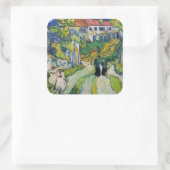 Vincent van Gogh - Trap bij Auvers Vierkante Sticker (Tas)