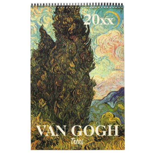 Vincent van Gogh Trees en Natuur  Fine Art Kalender (Hoes)