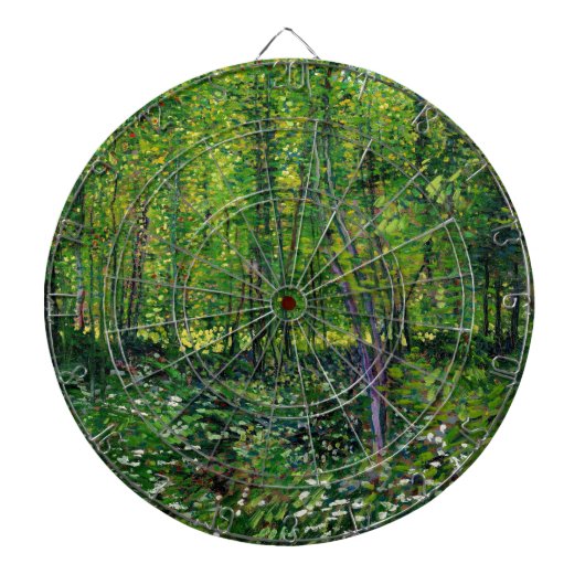 Vincent van Gogh Trees en ondergroei Dartbord (Voorkant)