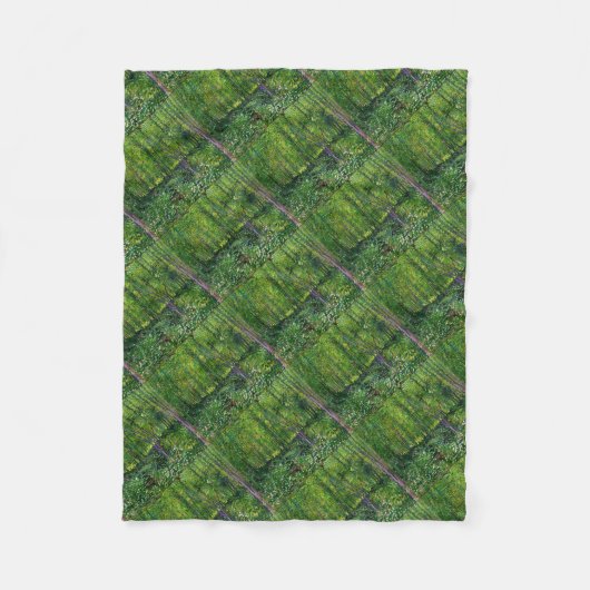Vincent van Gogh Trees en ondergroei Fleece Deken (Voorkant)