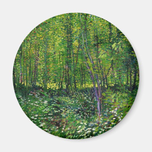 Vincent van Gogh Trees en ondergroei Magneet (Voorkant)