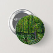 Vincent van Gogh Trees en ondergroei Ronde Button 5,7 Cm (Voorkant /achterkant)
