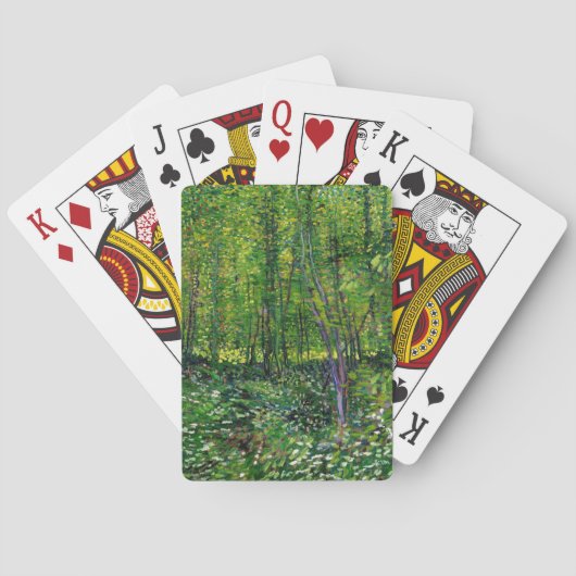 Vincent van Gogh Trees en ondergroei Speelkaarten (Achterkant)