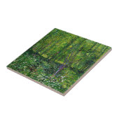 Vincent van Gogh Trees en ondergroei Tegeltje (Zijkant)