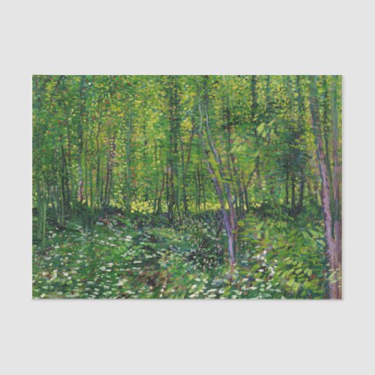 Vincent van Gogh Trees en ondergroei Tissuepapier (Voorkant)