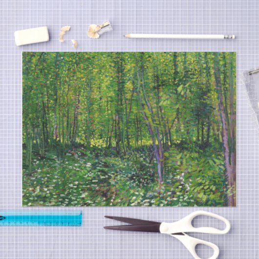 Vincent van Gogh Trees en ondergroei Tissuepapier (Craft)