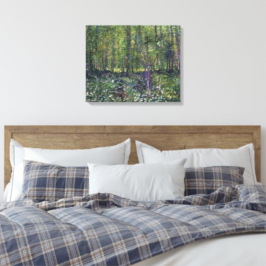 Vincent van Gogh Trees en Undergrowth Canvas Afdruk (Insitu (Slaapkamer))