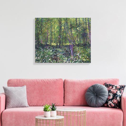 Vincent van Gogh Trees en Undergrowth Canvas Afdruk (Insitu (Woonkamer))