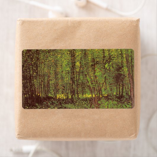 Vincent van Gogh - Trees en Undergrowth Etiket (Insitu)