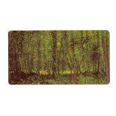 Vincent van Gogh - Trees en Undergrowth Etiket (Voorkant)