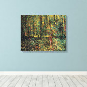 Vincent van Gogh - Trees en undergrowth Fine Art Canvas Afdruk (Insitu (Houten vloer))