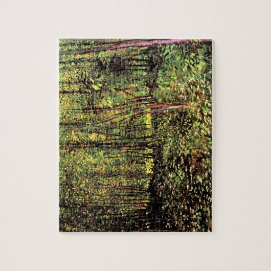 Vincent van Gogh - Trees en undergrowth Fine Art Legpuzzel (Verticaal)