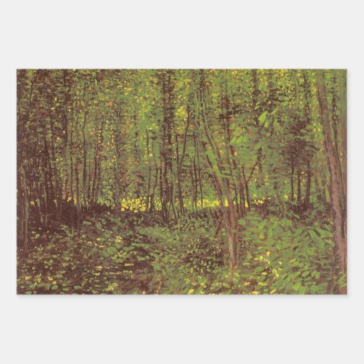 Vincent van Gogh - Trees en Undergrowth Inpakpapier Vel (Voorkant)