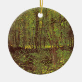 Vincent van Gogh - Trees en Undergrowth Keramisch Ornament (Voorkant)