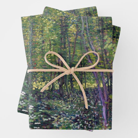 Vincent van Gogh Trees en Undergrowth Poster Inpakpapier Vel (In situ)