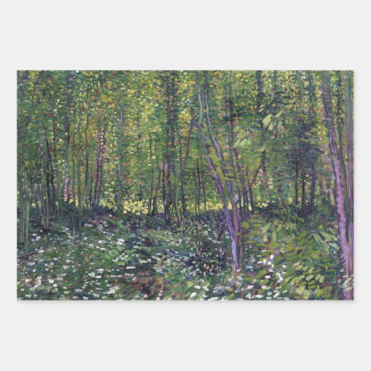 Vincent van Gogh Trees en Undergrowth Poster Inpakpapier Vel (Voorkant)