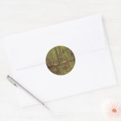 Vincent van Gogh - Trees en Undergrowth Ronde Sticker (Envelop)