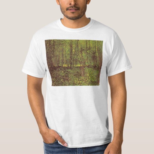 Vincent van Gogh - Trees en Undergrowth T-shirt (Voorkant)