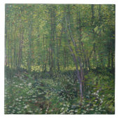 Vincent van Gogh - Trees en Undergrowth Tegeltje (Voorkant)