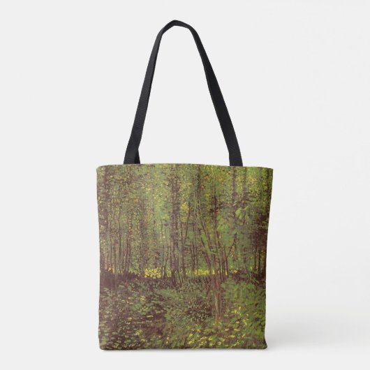 Vincent van Gogh - Trees en Undergrowth Tote Bag (Achterkant)