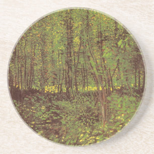 Vincent van Gogh - Trees en Undergrowth Zandsteen Onderzetter