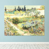 Vincent van Gogh Tuin in Arles 1888 Canvas Afdruk (Insitu (Houten vloer))