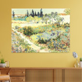 Vincent van Gogh Tuin in Arles 1888 Canvas Afdruk (Insitu (Woonkamer))