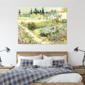 Vincent van Gogh Tuin in Arles 1888 Canvas Afdruk (Insitu (Slaapkamer))