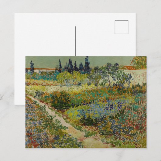 Vincent Van Gogh tuin in Arles Briefkaart (Voorkant / Achterkant)