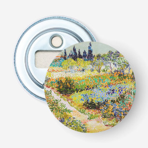 Vincent van Gogh - Tuin in Arles Button Flesopener