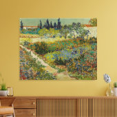 Vincent Van Gogh tuin in Arles Canvas Afdruk (Insitu (Woonkamer))