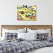 Vincent van Gogh - Tuin in Arles Canvas Afdruk (Insitu (Slaapkamer))