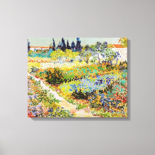 Vincent van Gogh - Tuin in Arles Canvas Afdruk (Voorkant)