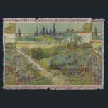 Vincent Van Gogh  tuin in Arles Deken<br><div class="desc">Een charmante afdruk van 'Garden at Arles', een olie op schilderij van doek, gemaakt in 1888 door Vincent van Gogh. Vincent van Gogh (1853 - 1890) was een Nederlandse Post-Impressionistische schilder die in iets meer dan tien jaar ongeveer 2.100 schilderijen creëerde, waaronder ongeveer 860 olieschilderijen, waarvan de meeste werden gemaakt...</div>