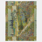 Vincent Van Gogh  tuin in Arles Fleece Deken (Voorkant)