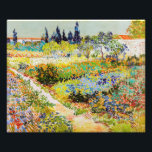 Vincent van Gogh - Tuin in Arles Foto Afdruk<br><div class="desc">Tuin in Arles / Bloeiende tuin met pad / Jardin a Arles - Vincent van Gogh,  1888</div>