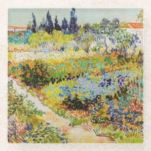 Vincent van Gogh - Tuin in Arles Glazen Onderzetter