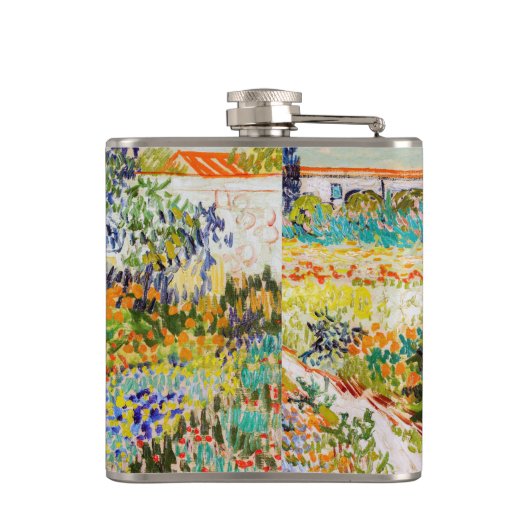 Vincent van Gogh - Tuin in Arles Heupfles (Achterkant)