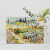 Vincent van Gogh - Tuin in Arles Kaart (Staand voorkant)