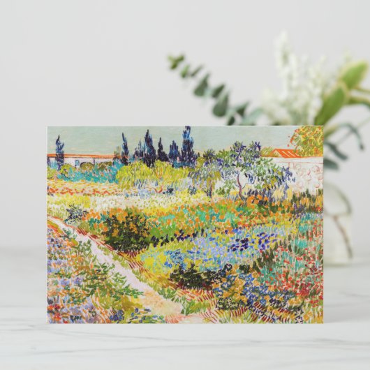 Vincent van Gogh - Tuin in Arles Kaart (Staand voorkant)