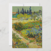 Vincent Van Gogh Tuin in Arles Kaart (Voorkant)