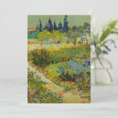 Vincent Van Gogh Tuin in Arles Kaart (Staand voorkant)