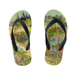 Vincent Van Gogh Tuin in Arles Knop Kinder Teenslippers