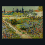 Vincent Van Gogh  tuin in Arles Poster<br><div class="desc">Een charmante afdruk van 'Garden at Arles', een olie op schilderij van doek, gemaakt in 1888 door Vincent van Gogh. Vincent van Gogh (1853 - 1890) was een Nederlandse Post-Impressionistische schilder die in iets meer dan tien jaar ongeveer 2.100 schilderijen creëerde, waaronder ongeveer 860 olieschilderijen, waarvan de meeste werden gemaakt...</div>
