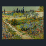 Vincent Van Gogh  tuin in Arles Poster<br><div class="desc">Een charmante afdruk van 'Garden at Arles', een olie op schilderij van doek, gemaakt in 1888 door Vincent van Gogh. Vincent van Gogh (1853 - 1890) was een Nederlandse Post-Impressionistische schilder die in iets meer dan tien jaar ongeveer 2.100 schilderijen creëerde, waaronder ongeveer 860 olieschilderijen, waarvan de meeste werden gemaakt...</div>