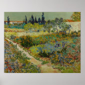 Vincent Van Gogh tuin in Arles Poster (Voorkant)