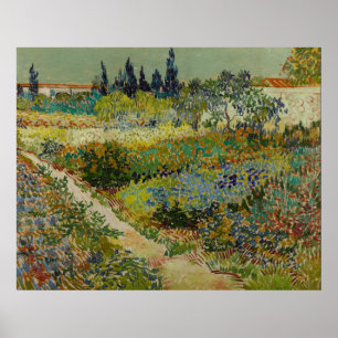 Vincent Van Gogh  tuin in Arles Poster