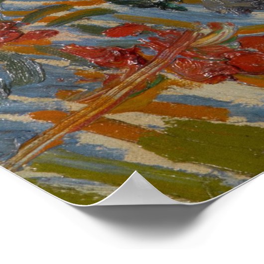 Vincent Van Gogh tuin in Arles Poster (Hoek)