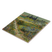 Vincent Van Gogh  tuin in Arles Tegeltje (Zijkant)