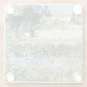 Vincent van Gogh | Tuin in Bloom, Arles, 1888 Glazen Onderzetter (Achterkant)